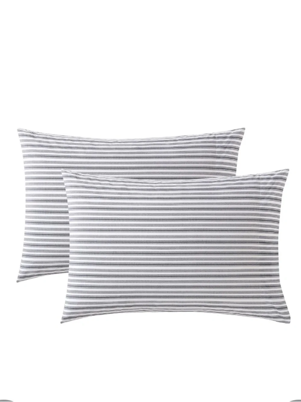 Nautica Home Standard Pillowcase Pair - BLUE STRIPE 100% Cotton